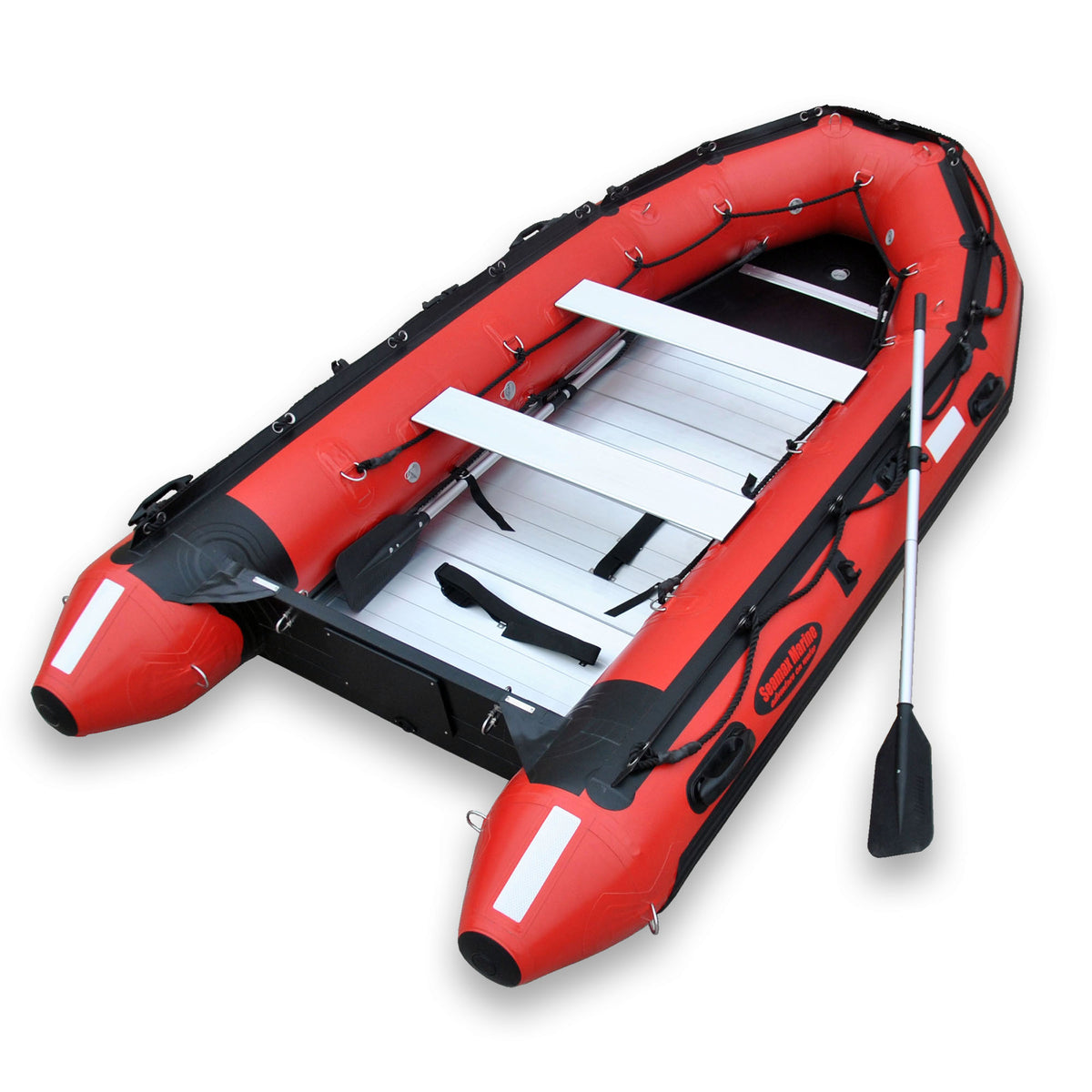 Seamax Ocean380T 12.5 Feet Commercial Grade Inflatable Boat, Max 7 Passengers and 25HP Rated - Seamax Marine