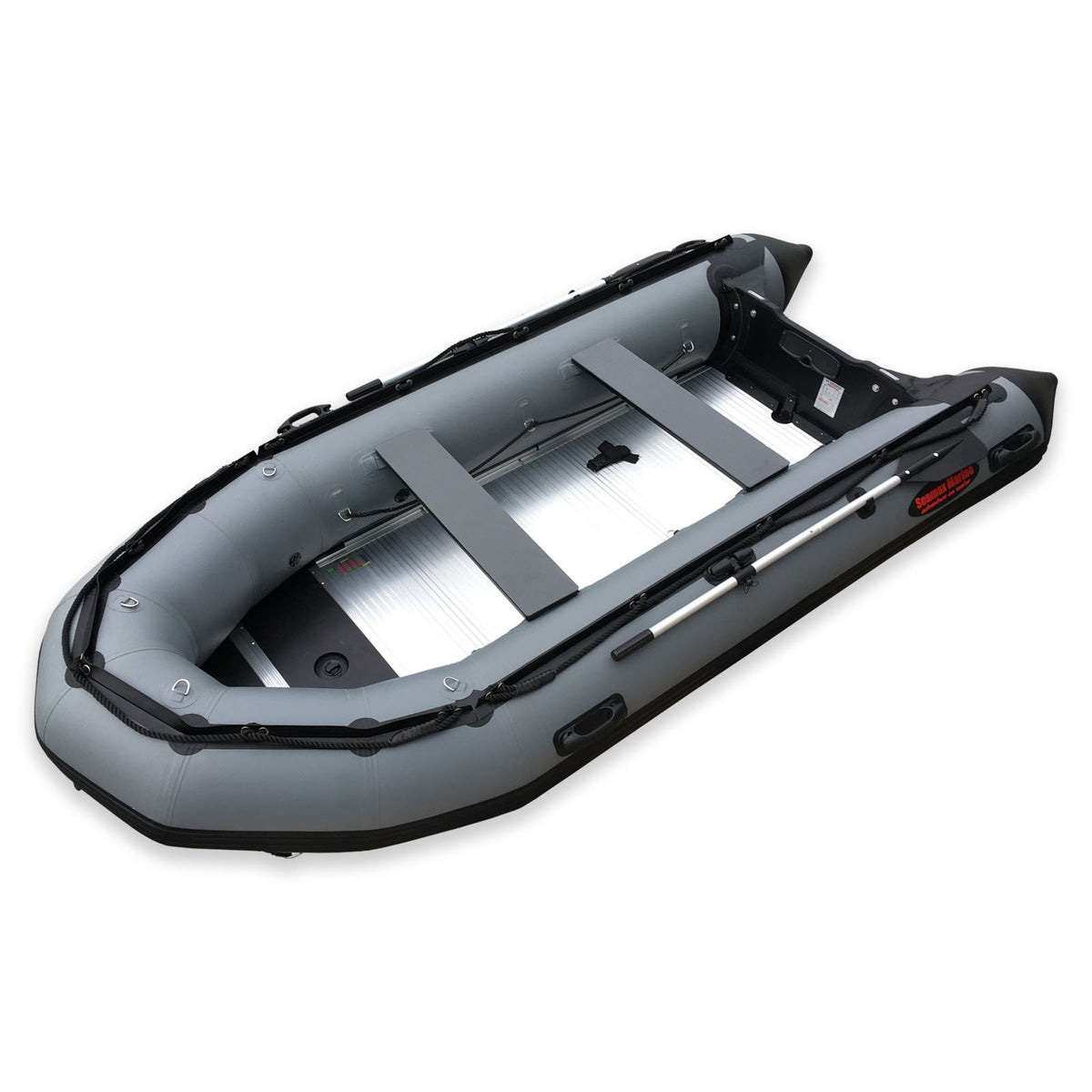 Seamax Ocean380 12.5 Feet Heavy Duty Inflatable Boat, Max 5 Passengers &amp; Rated 25HP - Seamax Marine