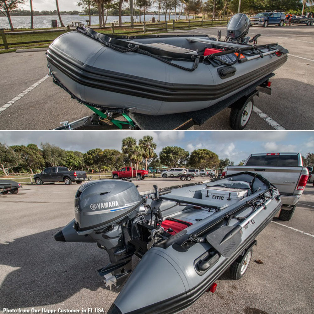 Seamax Ocean380 12.5 Feet Heavy Duty Inflatable Boat, Max 5 Passengers &amp; Rated 25HP - Seamax Marine