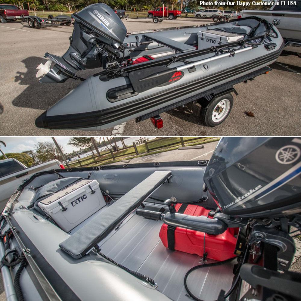 Seamax Ocean380 12.5 Feet Heavy Duty Inflatable Boat, Max 5 Passengers &amp; Rated 25HP - Seamax Marine