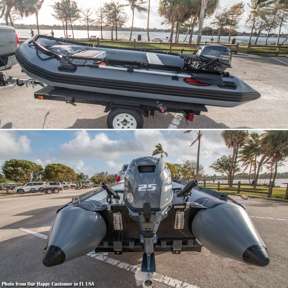 Seamax Ocean380 12.5 Feet Heavy Duty Inflatable Boat, Max 5 Passengers &amp; Rated 25HP - Seamax Marine