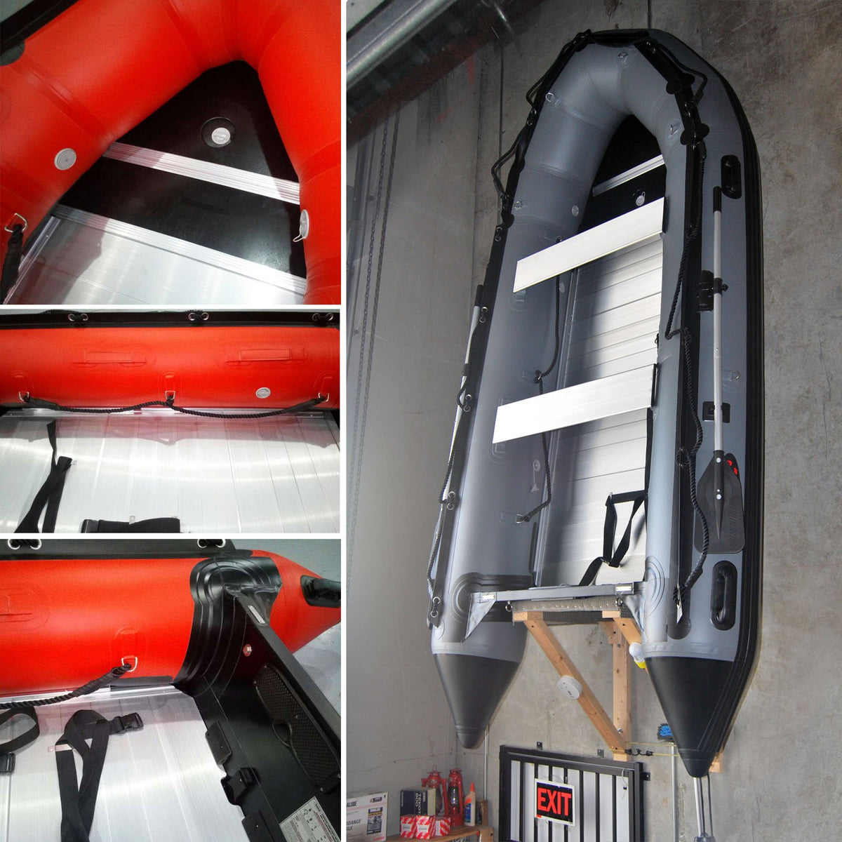 Seamax Ocean380 12.5 Feet Heavy Duty Inflatable Boat, Max 5 Passengers &amp; Rated 25HP - Seamax Marine