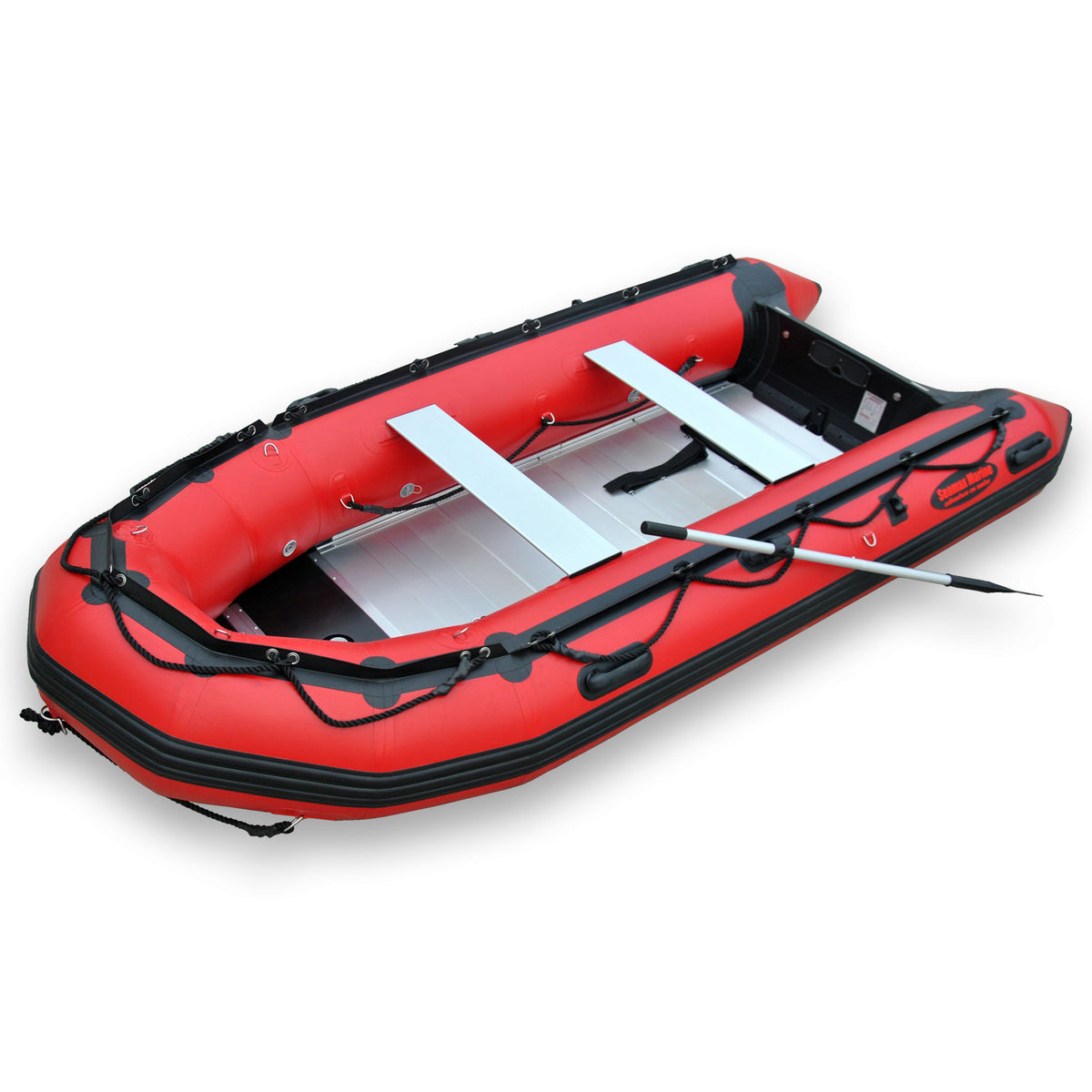 Seamax Ocean380 12.5 Feet Heavy Duty Inflatable Boat, Max 5 Passengers &amp; Rated 25HP - Seamax Marine