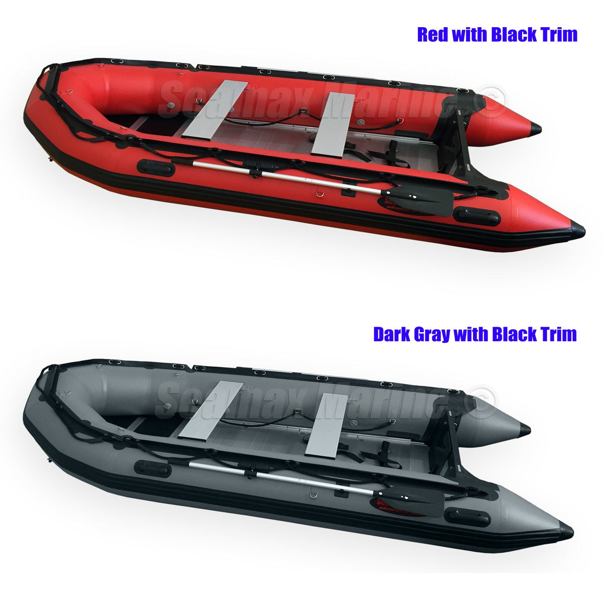 Seamax Ocean380 12.5 Feet Heavy Duty Inflatable Boat, Max 5 Passengers &amp; Rated 25HP - Seamax Marine