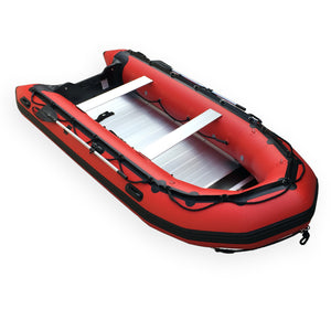 Seamax Ocean430 14 Feet Heavy Duty PVC Inflatable Boat, Max 9 Passengers & Rated 35HP