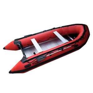 Seamax Ocean430 14 Feet Heavy Duty PVC Inflatable Boat, Max 9 Passengers & Rated 35HP