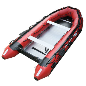 Seamax Ocean430T 14 Feet Commercial Grade PVC Inflatable Boat, Max 10 Passengers and 35HP Rated
