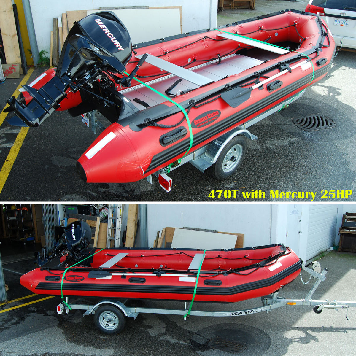 Seamax Ocean470T 15.5 Feet Commercial Grade Inflatable Boat, Max 12 Passengers and 40HP Rated - Seamax Marine