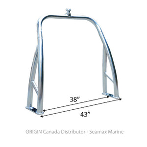 Origin Ski Tow Bar for Pontoon Boat - Polished