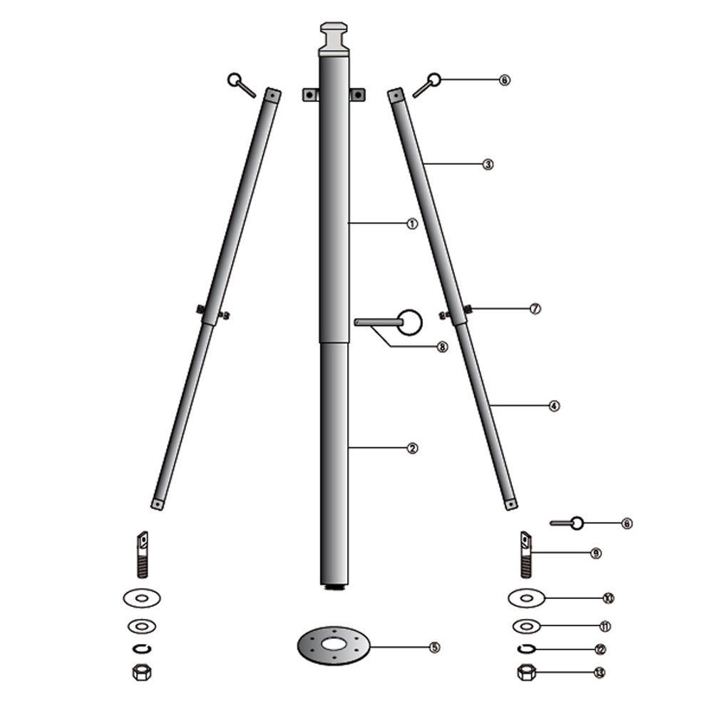 Origin Stainless Ski Pylon