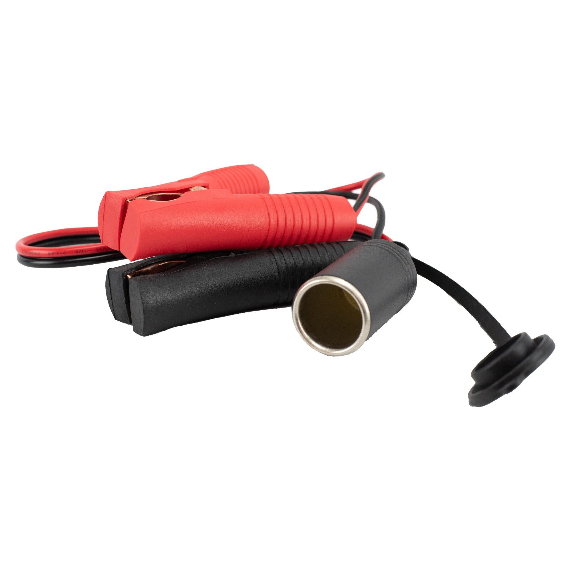 12V Alligator Clip to Cigarette Lighter Plug Converter (Battery Clamps) for SUP20 Air Pump