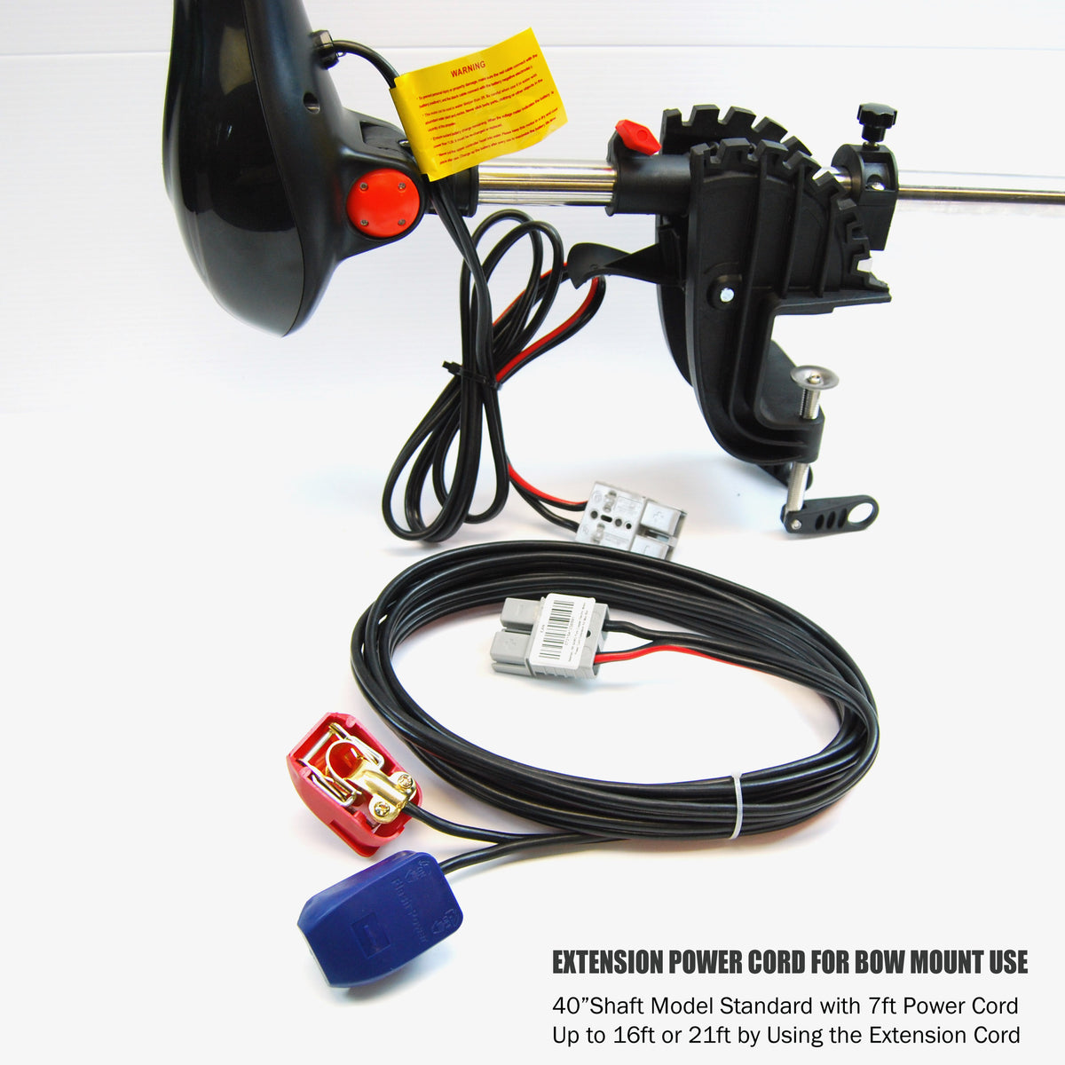Trolling Motor: Quick Released Extension Power Cord for Seamax 40&quot; Shaft Models - Seamax Marine
