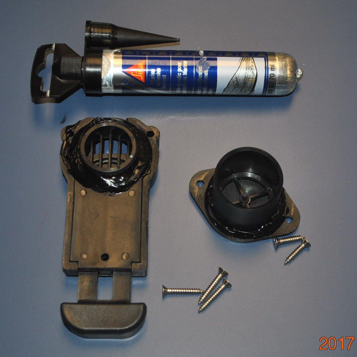 Drain Valve - Pull-Up Style for 1&quot; or 1-1/2&quot; Thick Transom with Sikaflex 291i Marine Sealant - Seamax Marine