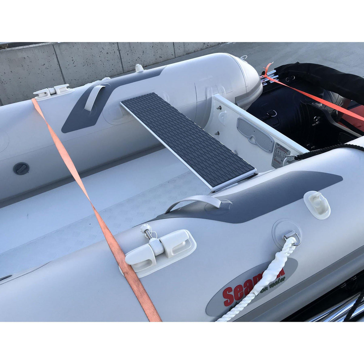 Seamax Aluminum RIB Yacht Tender, 9 to 11 Feet with Bow Locker and Flat Deck - Seamax Marine
