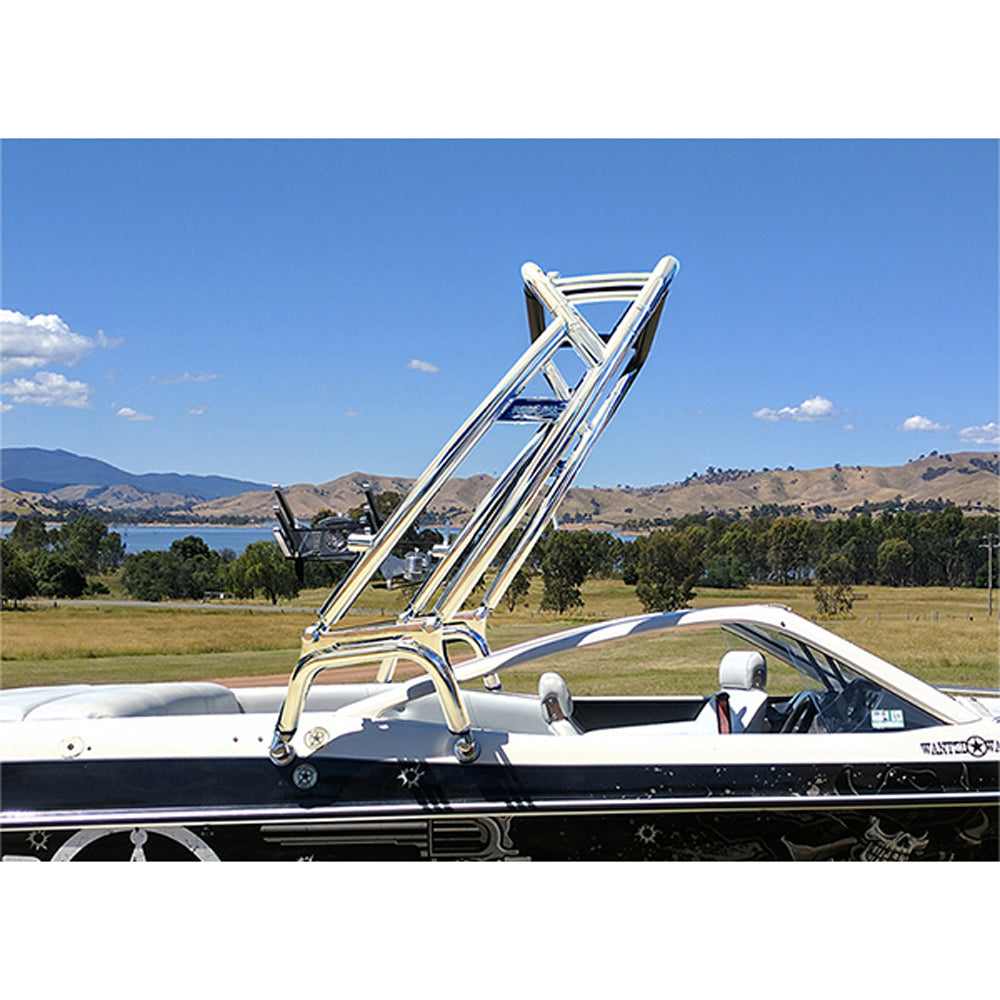 Reborn LaunchX Wakeboard Tower - Polished &amp; Black