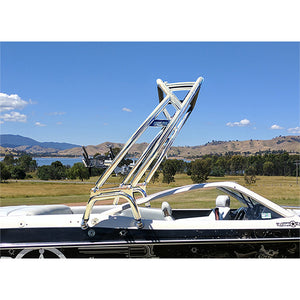 Reborn LaunchX Wakeboard Tower - Polished & Black