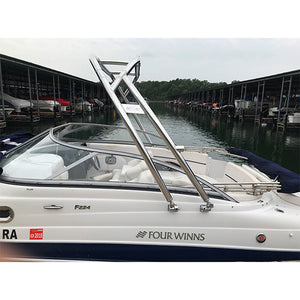 Reborn Launch Forward-Facing Wakeboard Tower - Polished