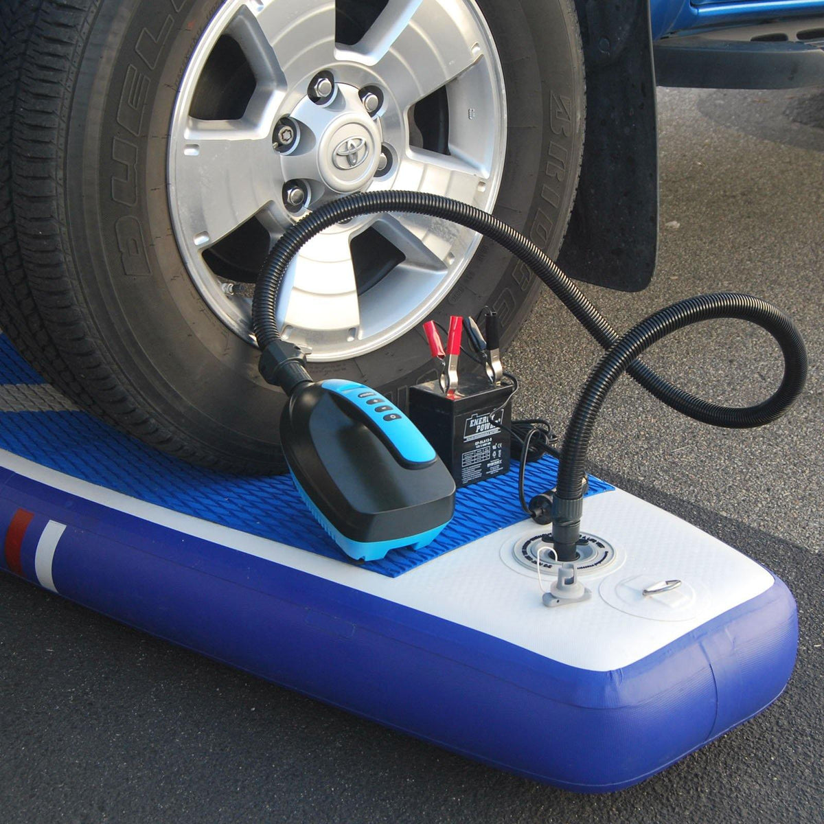 12V Alligator Clip to Cigarette Lighter Plug Converter for SUP20 Air Pump - Seamax Marine