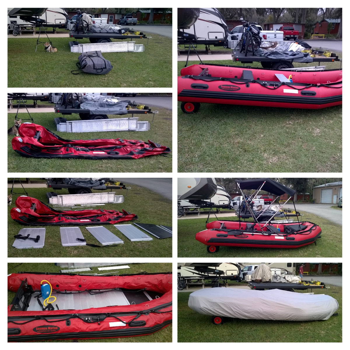 Seamax Ocean380T 12.5 Feet Commercial Grade Inflatable Boat, Max 7 Passengers and 25HP Rated - Seamax Marine