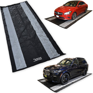 Seamax Floor Saver Plus18 Garage Containment Mat 7.10 x 18ft with Dual 18” Tread Reinforcement for Mid Size SUV and Sedan Cars