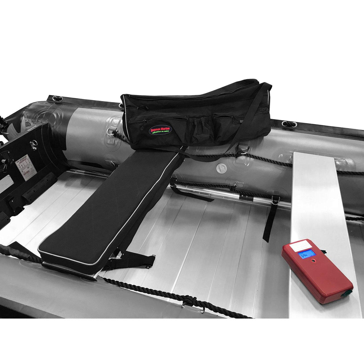 Seamax Sunlitec Inflatable Boat Bench Seat Cushion and Detachable Seat Bag Combo, with Reflective Line - Seamax Marine