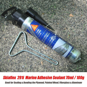 Drain Valve - Hexagon Style for 1" or 1-1/2" Thick Transom with Sikaflex 291i Marine Sealant - Seamax Marine