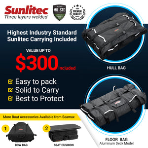 Seamax AIR Series Inflatable Boat with High Pressure Air Floor with Yacht Tender Design