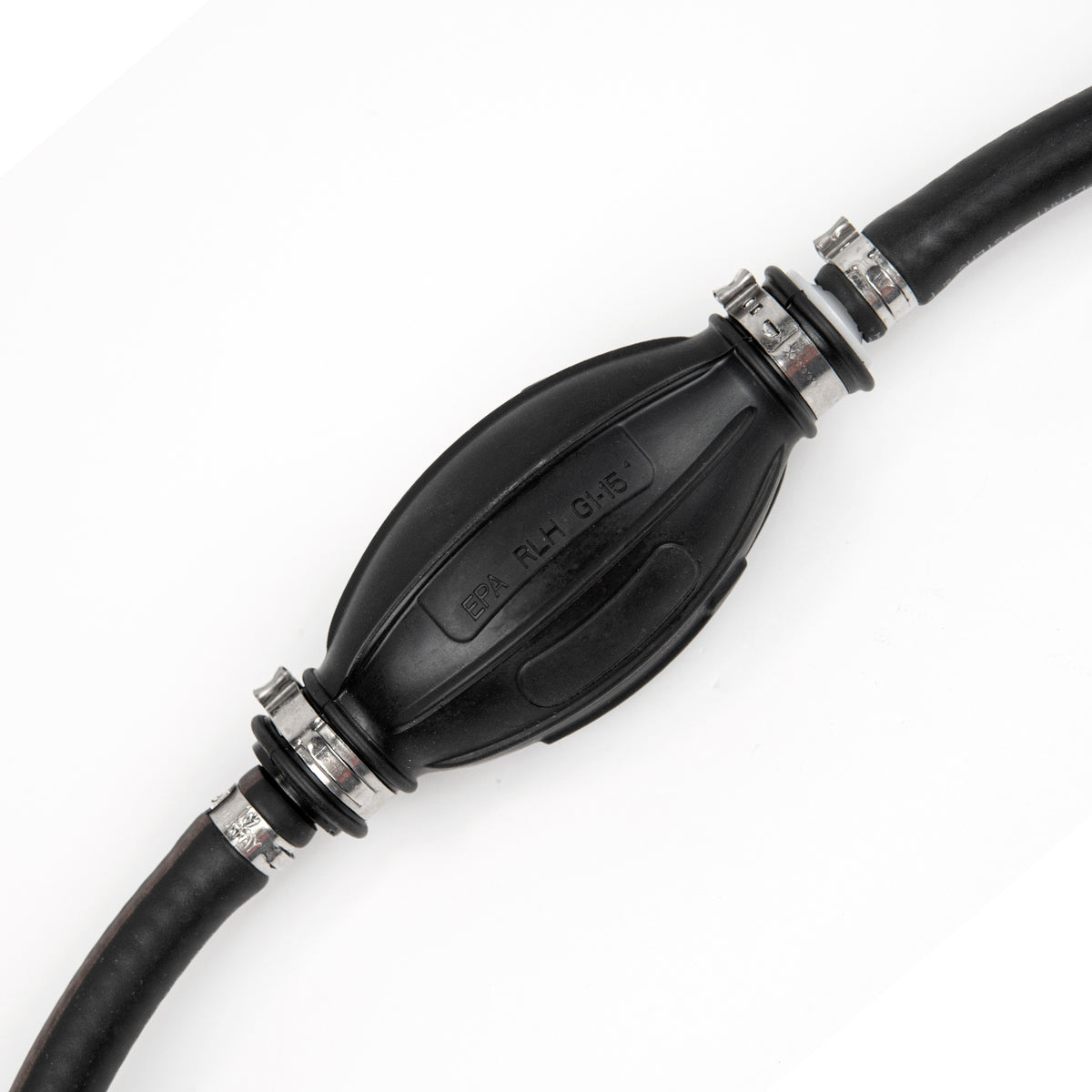 5/16" Marine Outboard Fuel Line Hose Assembly With Primer Bulb – 6.8ft, Black