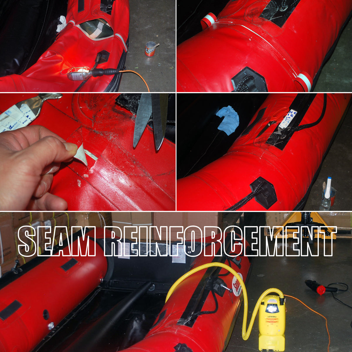 Marine Grade 250ml 2 Parts Adhesive Kit for Inflatable Boats, Sealed in Aluminum Bottles. PVC or Hypalon 2 Version Available - Seamax Marine