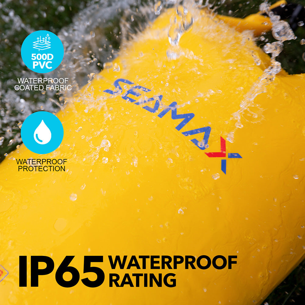 Seamax Waterproof Dry Carrying Bag, 10L 20L 30L for Boating, Kayaking, Swimming, All Water Sports, Includes IPX8 Waterproof Cellphone Case Pak ( 2 Colors Available)