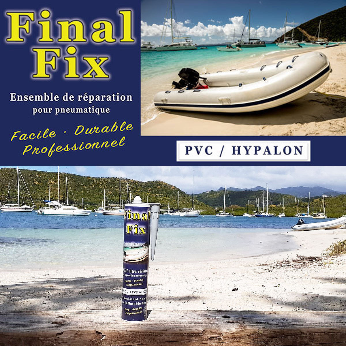 Final Fix Inflatable Boat Repair Adhesive for PVC or Hypalon 290 ml