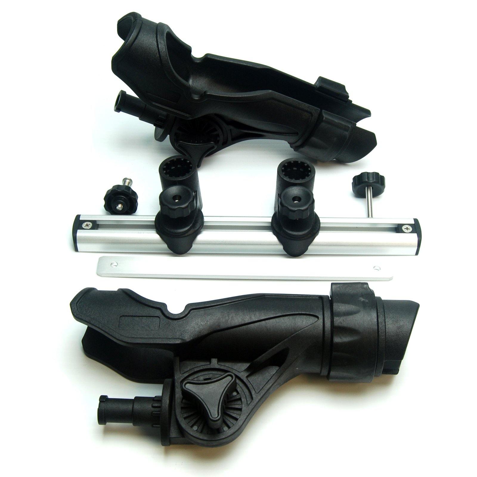 Fishing Rod Holder: Bench Seat Mounting Dual Nylon Holders with 12