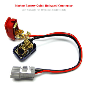 Trolling Motor: Quick Released Connector for Marine Battery Terminal, Suitable for 2018 & 40" Shaft Model - Seamax Marine